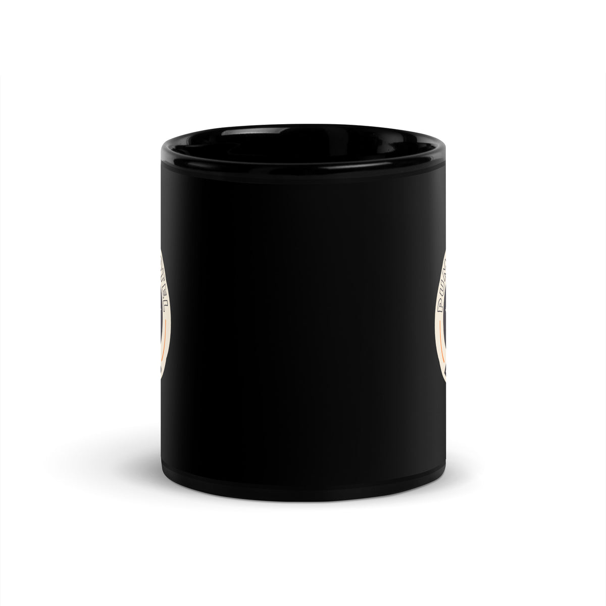 Mug noir Pumpkin Motel — Est. 1978 11 oz (325 ml), vue de face