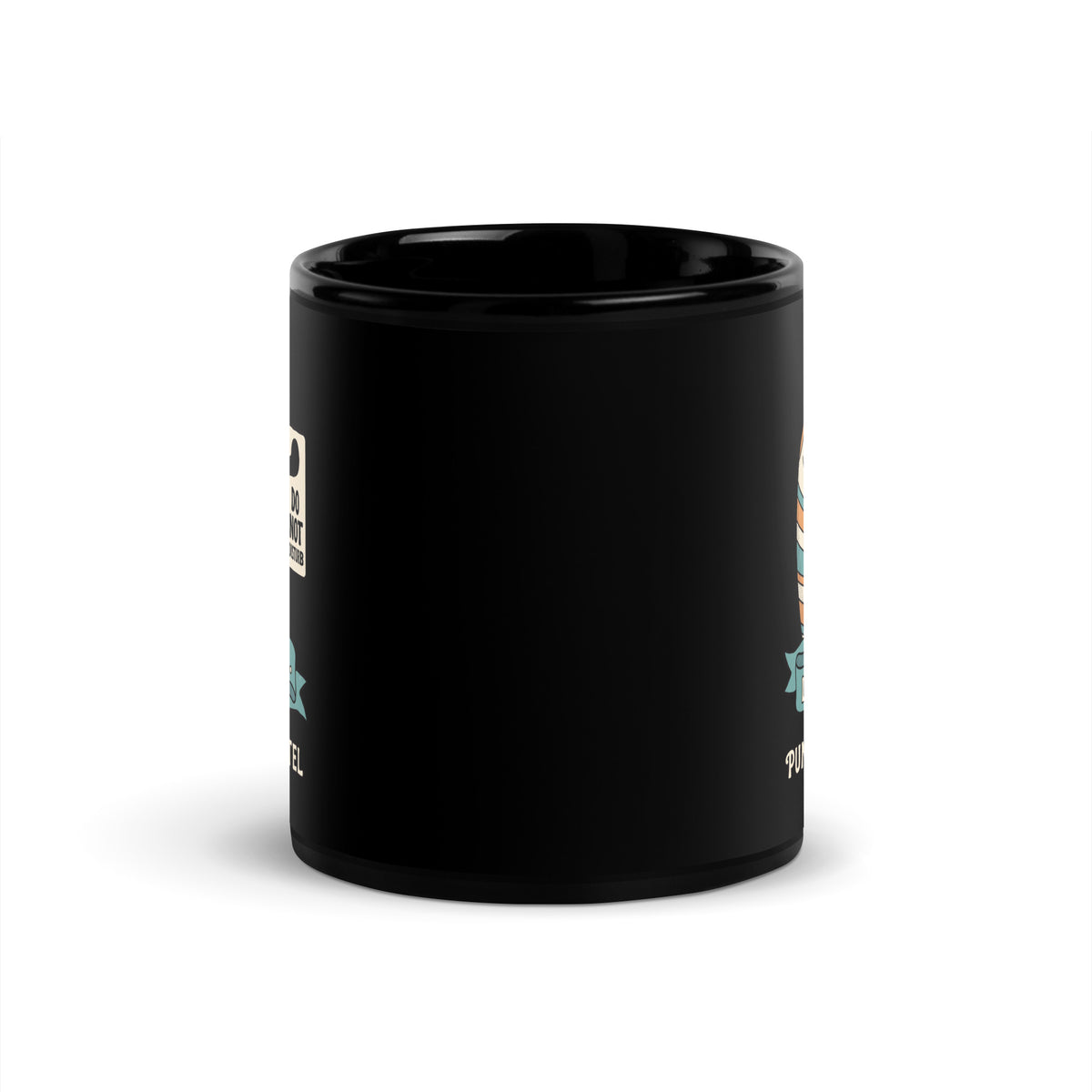 Mug noir Do Not Disturb — Like… Ever. 11 oz (325 ml), vue de face
