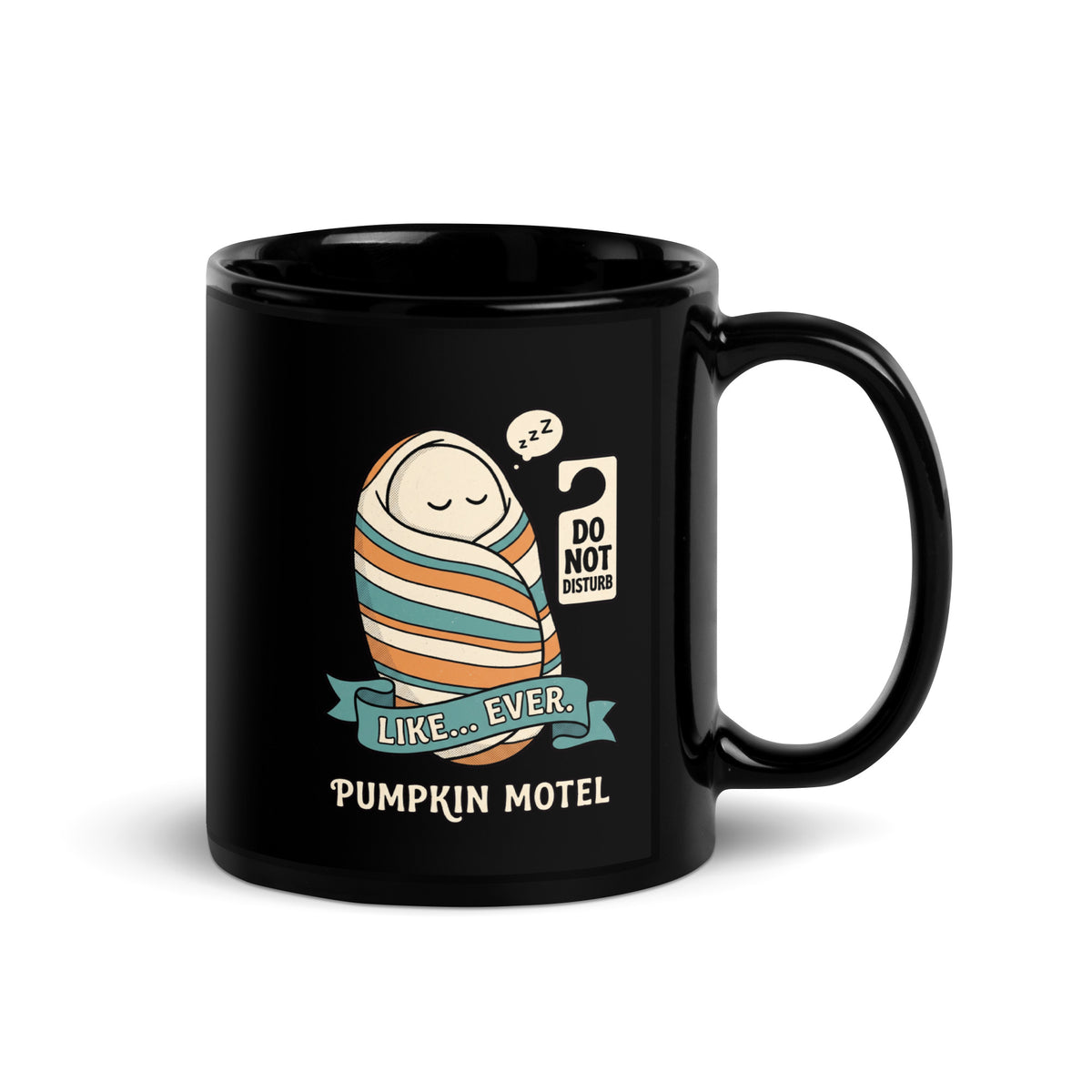 Mug noir Do Not Disturb — Like… Ever. 11 oz (325 ml), vue côté anse