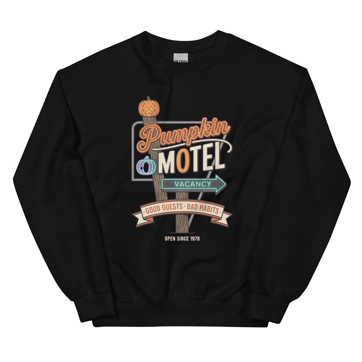 Sweat Pumpkin Motel — Good Guests · Bad Habits noir, vue de face
