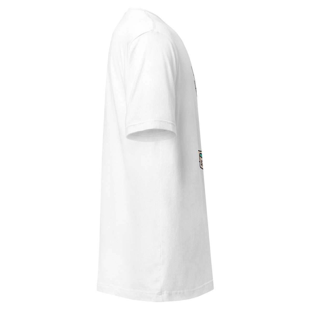 T-shirt blanc Room 13 — Stay A Little Longer blanc, vue de profil
